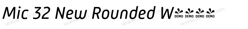 Mic 32 New Rounded W字体转换